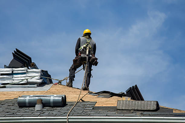 Professional Roofing technician working in Surry, VA